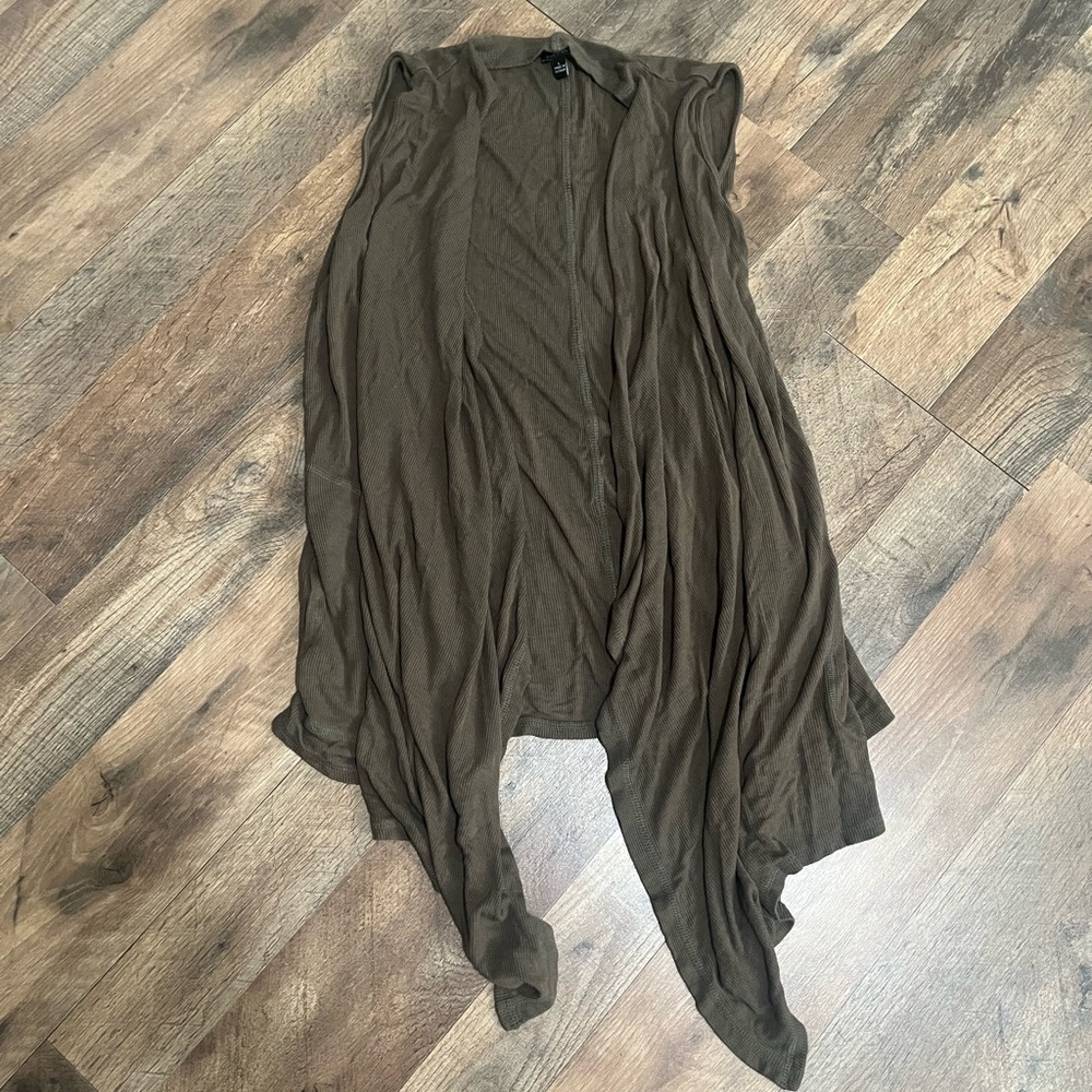 C.C Draped dark green Cardigan